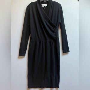 Vintage Outlander Lambswool angora Long Sleeve Midi Dress Sz M